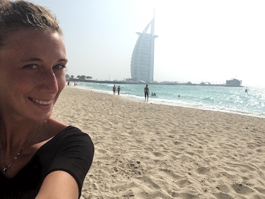 Selfie with the sail of Dubai in one day