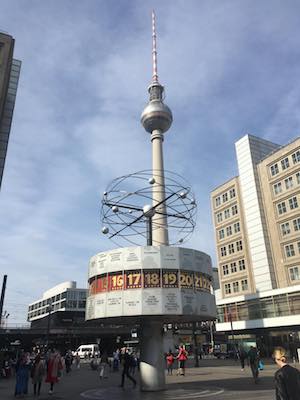 Clock of the World in Alexanderplatz in Berlin