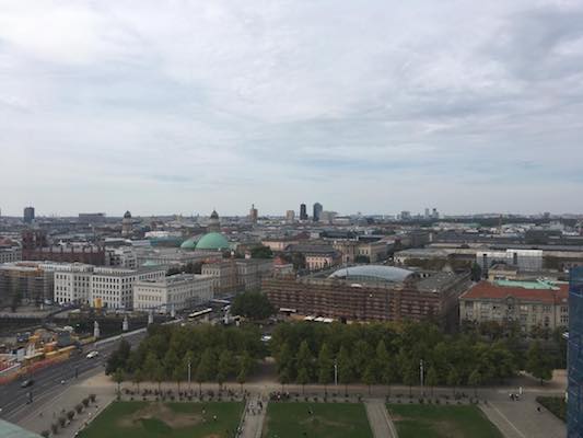 View from the Dome of the Cathedral of Berlin towards Bebel Platz