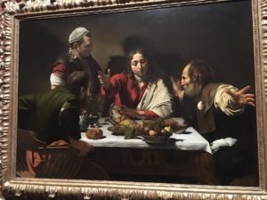 Supper at Emma's by Caravaggio n the National Gallery of London