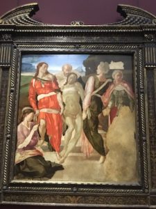 The Entombment by Michelangelo n the National Gallery of London